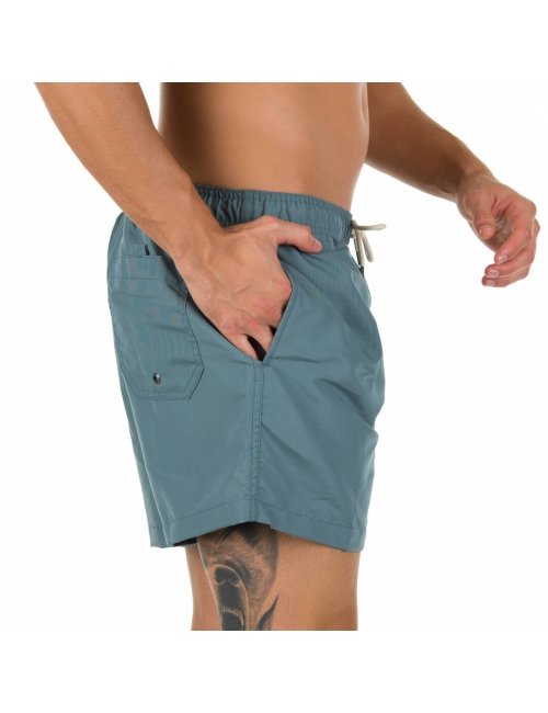 Short Masculino Azul Liso Multi-uso