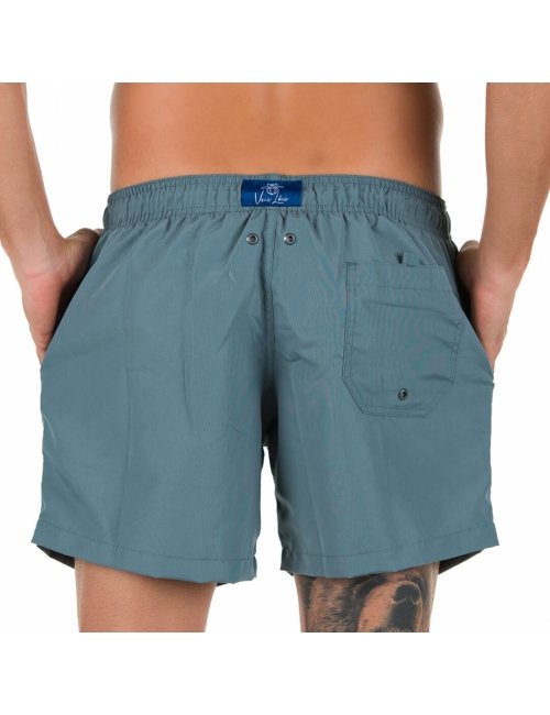 Short Masculino Azul Liso Multi-uso