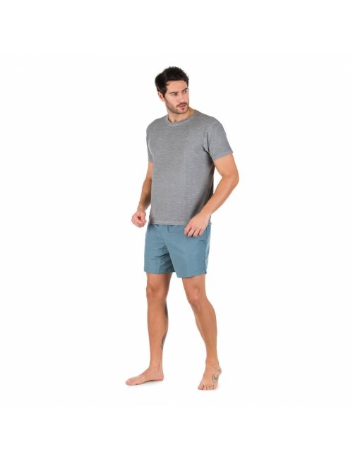 Short Masculino Azul Liso Multi-uso