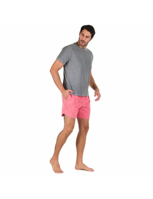 Short Masculino Salmão Liso Multi-uso