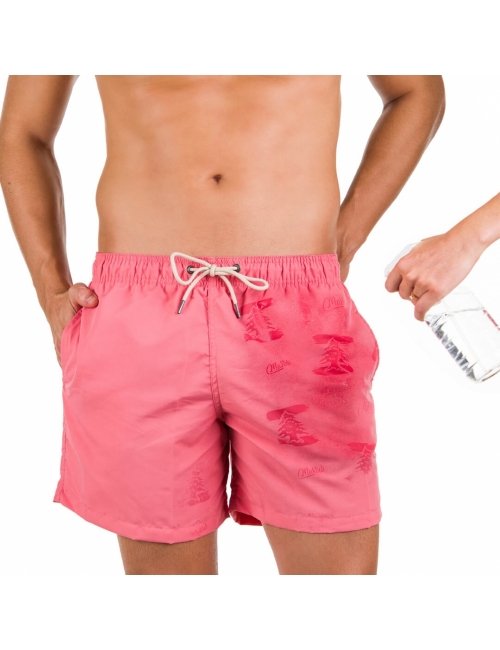Short Masculino Salmão Liso Multi-uso