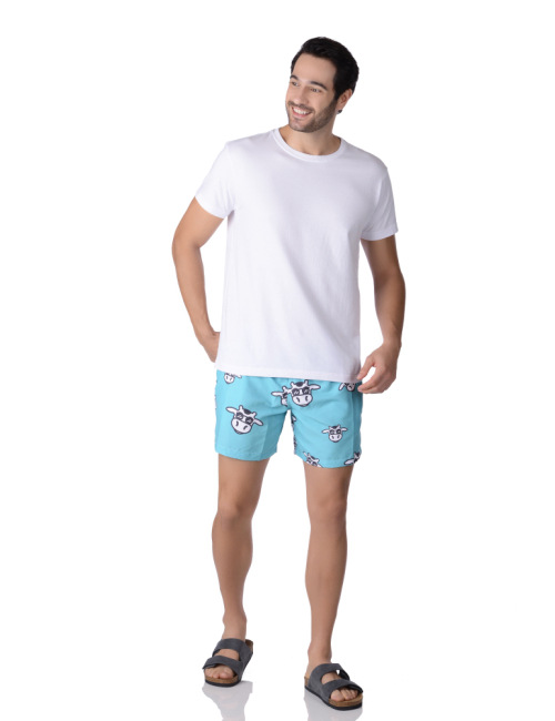 Short Masculino Praia Tifany Vaca Lôca