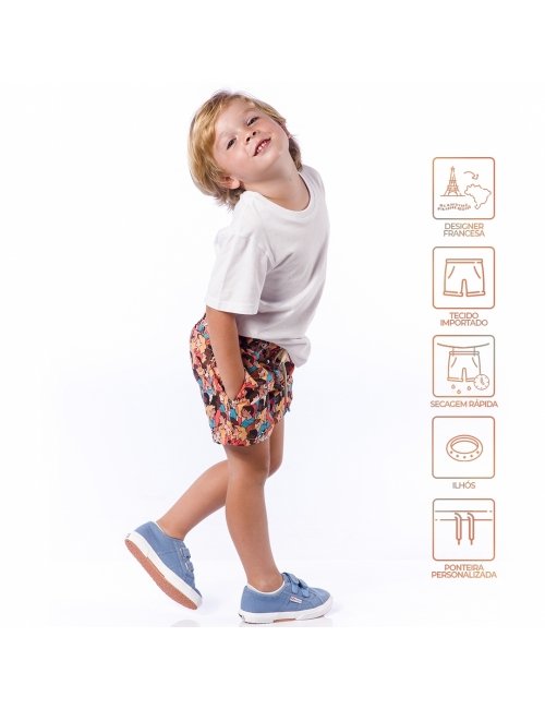 Short Infantil Praia Masculino Personnes Blandine