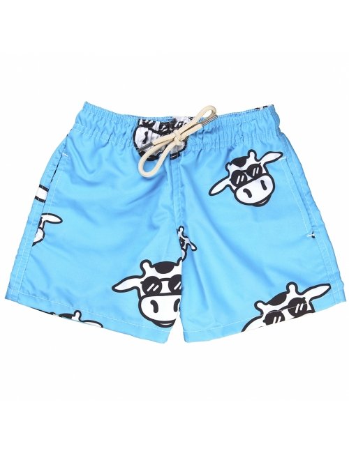 Short Infantil Praia Masculino Azul Bebê