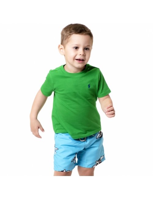 Short Infantil Praia Masculino Azul Bebê