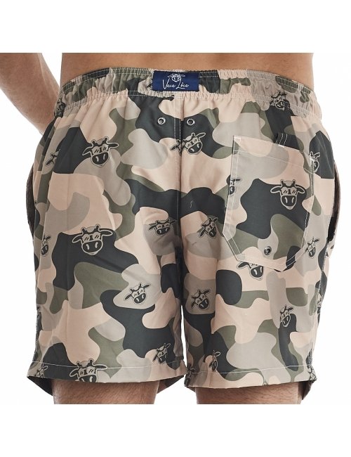 Short Masculino Praia Verde Camuflado 