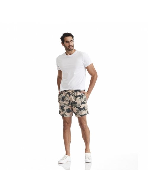 Short Masculino Praia Verde Camuflado 