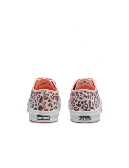 Superga Feminino 2750 Cotu Classic Animal Print Leather Cantaloupe