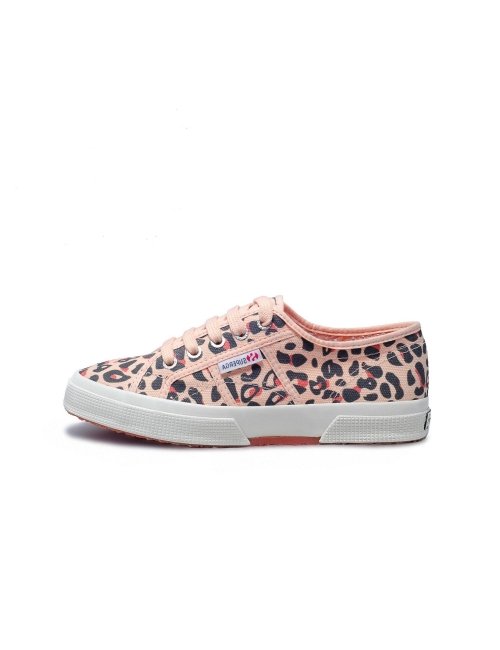 Superga Feminino 2750 Cotu Classic Animal Print Leather Cantaloupe