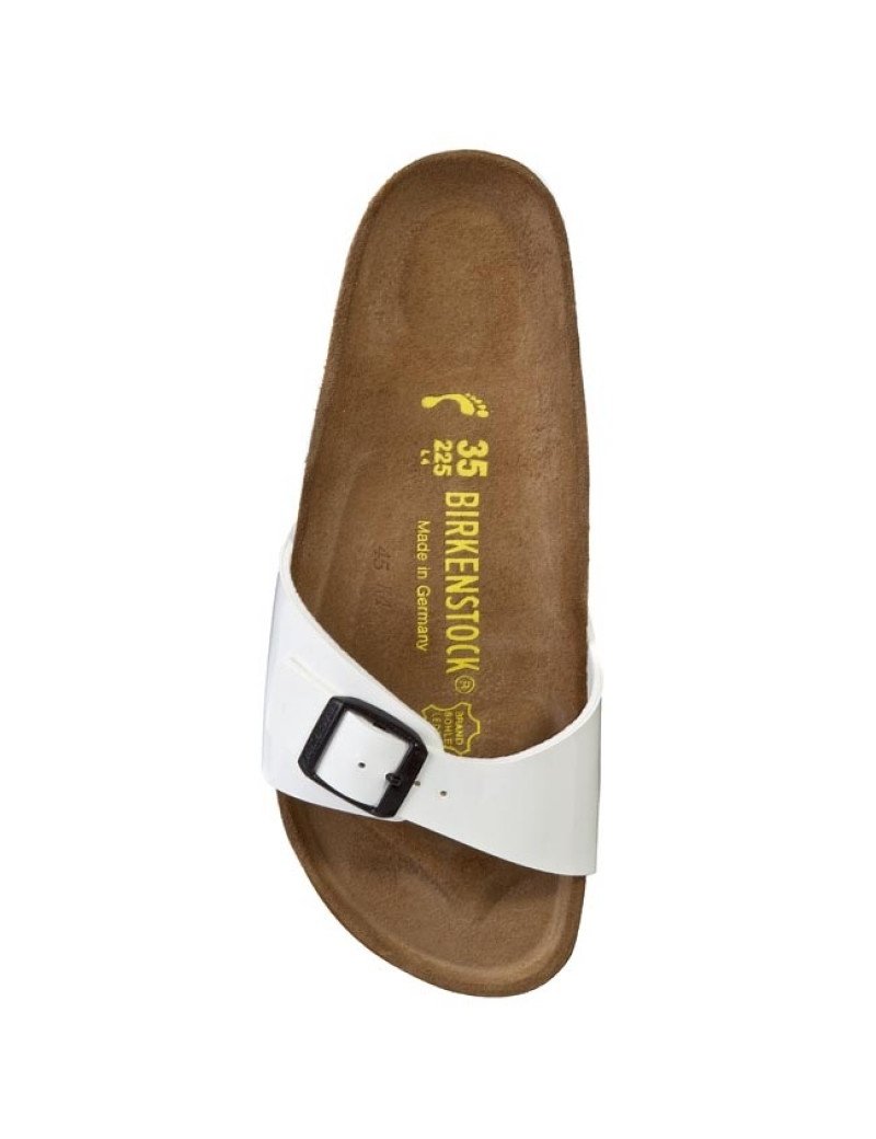 birkenstock white patent madrid