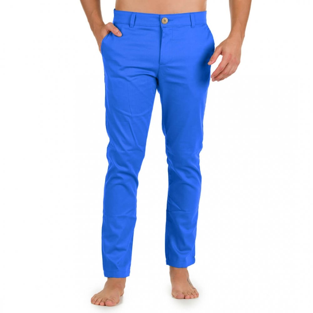 Calça Sarja Masculina Azul Royal 