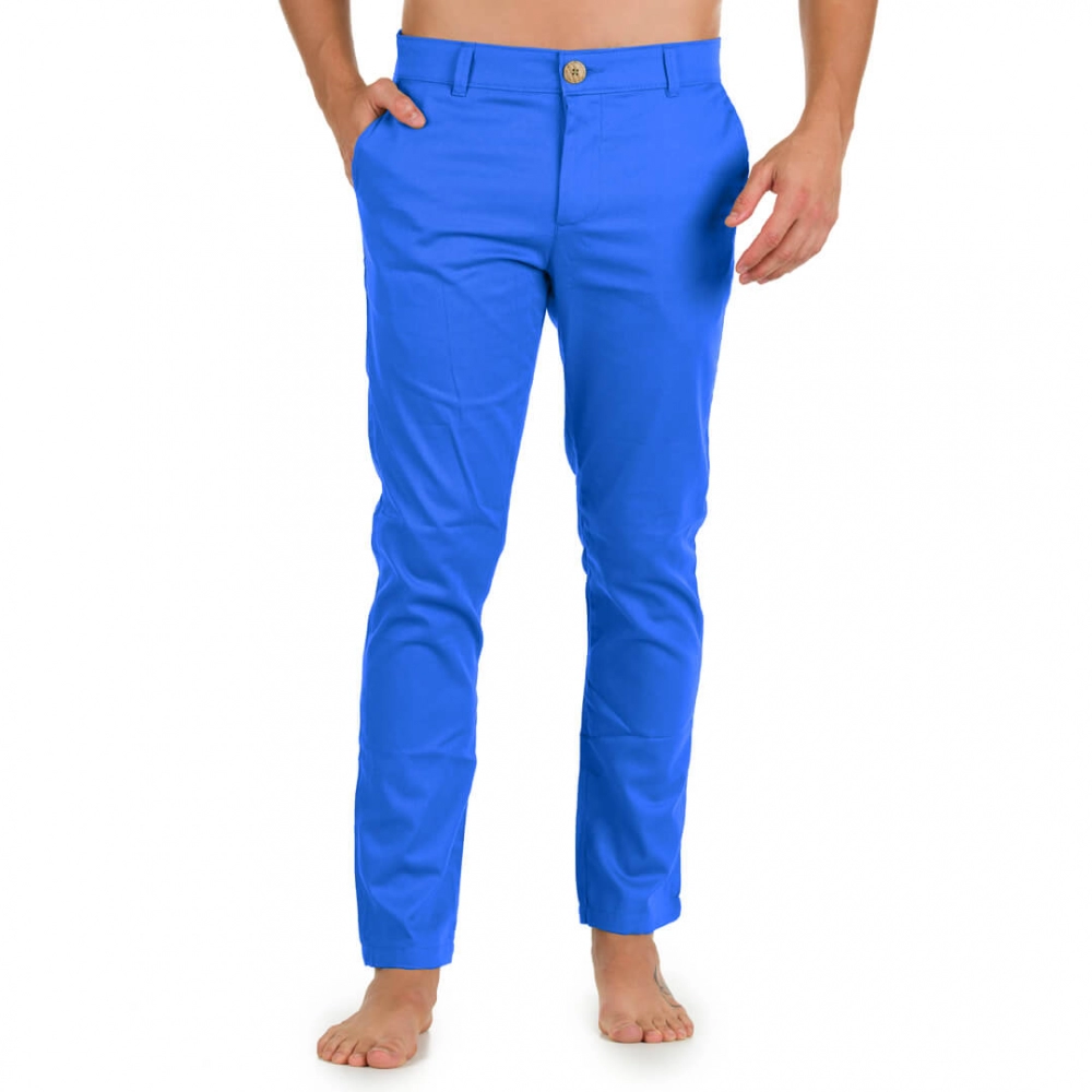 Calça Sarja Masculina Azul Royal