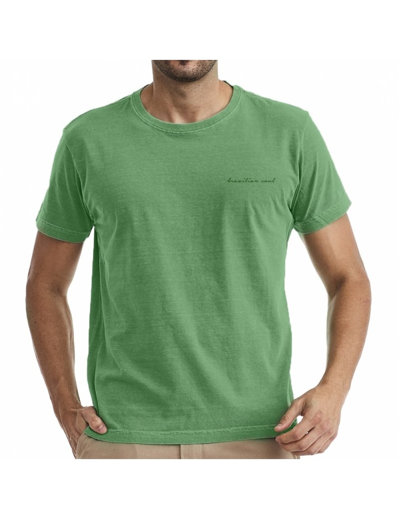 Camiseta Coqueiro Masculina - Verde Escuro 