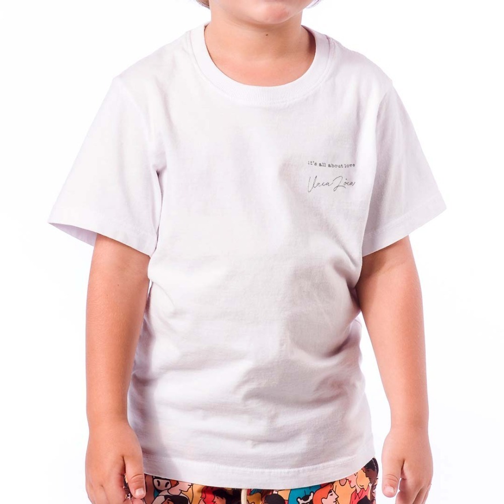 Camiseta Infantil Branco - Its All About Love 