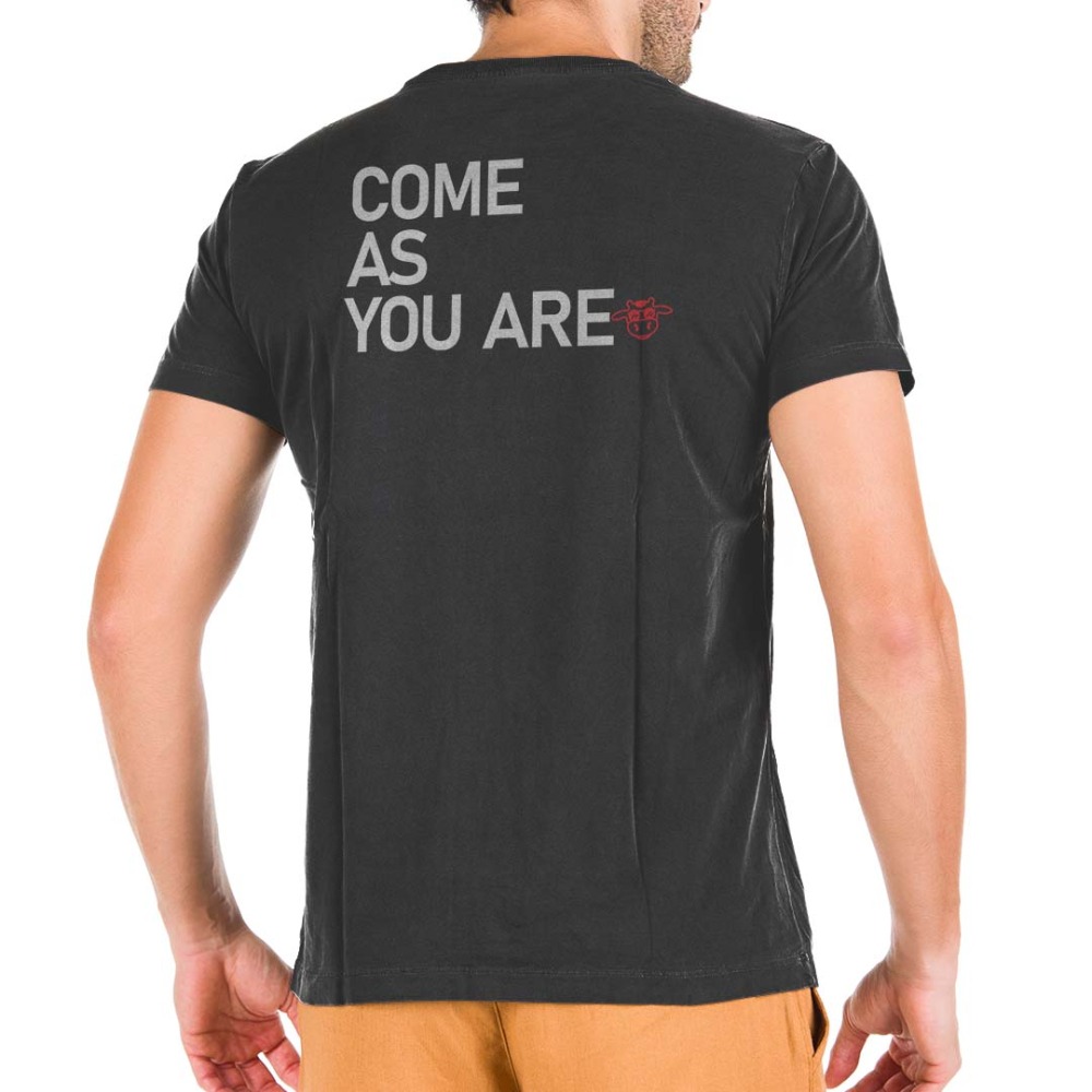 Camiseta Masculina Come As You Are - Preta 