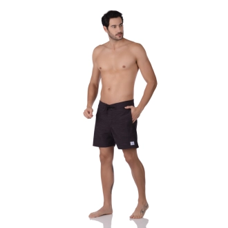 Bermuda Masculina Retro Surf Wear Preto