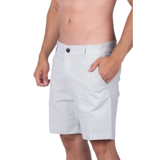 Bermuda Masculina Sarja Clássica Alfaiataria - Cinza