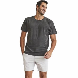 Bermuda Masculina Sarja Elástico Smart Fit Cinza