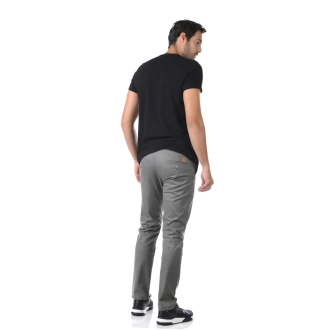 Calça Sarja Alfaiataria Clássica Elastano - Cinza