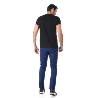 Calça Sarja Alfaiataria Clássica Elastano - Marinho