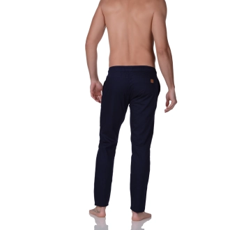 Calça Sarja Cós Elastico Easy Fit Azul Marinho
