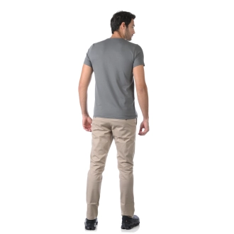 Camiseta Masculina Slim BASICOW - Algodão Egípcio Cinza