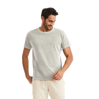 Camiseta Masculina Estonada Básica Areia