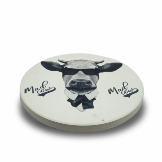 Jogo Porta Copos de Cerâmica 4 unidades - Mad Cow