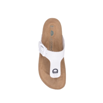 Le Cork Sandália Cascais Cortiça Branco