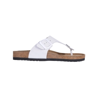 Le Cork Sandália Cascais Cortiça Branco