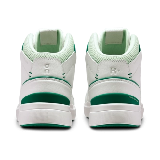 On Running The Roger Clubhouse Mid Masculino White Green