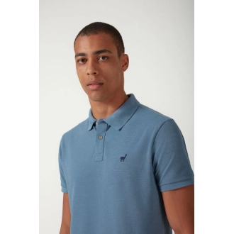 Polo Zapalla Piquet Mescla Color - Indigo