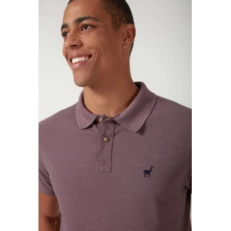 Polo Zapalla Piquet Mescla Color - Vinho