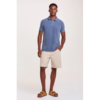 Polo Zapalla Piquet Stone - Azul Marinho