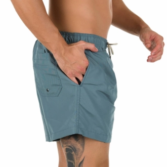 Short Masculino Azul Liso Multi-uso
