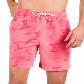 Short Masculino Salmão Liso Multi-uso