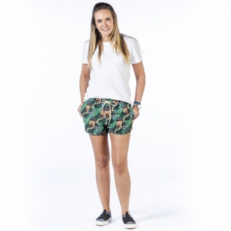 Short Feminino Praia Amazonie Cós Elástico Blandine