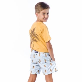 Short Infantil Praia Masculino Abacaxi