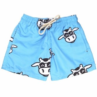 Short Infantil Praia Masculino Azul Bebê