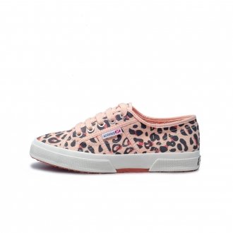Superga Feminino 2750 Cotu Classic Animal Print Leather Cantaloupe