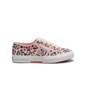 Superga Feminino 2750 Cotu Classic Animal Print Leather Cantaloupe