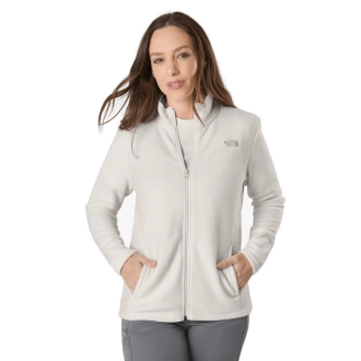The North Face - Fleece Feminino Glacier Full Zip White Dune