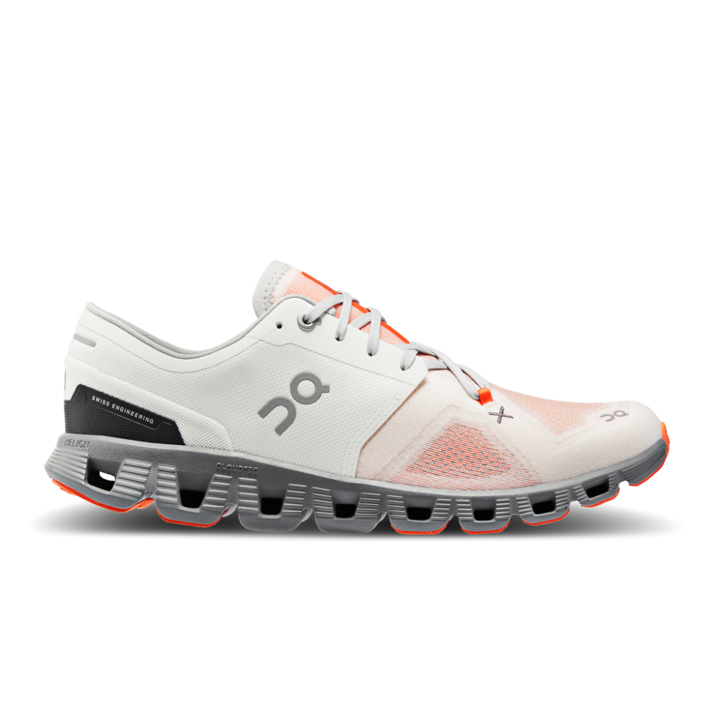 On Running Cloud X 3 Masculino Ivory Alloy 