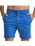 Bermuda Masculina Sarja Elástico Smart Fit Azul