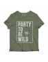 Camiseta Estonada Party to be Wild - Verde Militar
