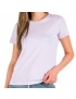 Camiseta Feminina Básica Lilás Baby Look 