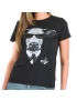 Camiseta Feminina Mad Cow Preta Baby Look 