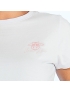 Camiseta Feminina Assinatura Vaca Lôca Branca com Rosa