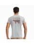 Camiseta Masculina BBQ Cinza Estonado