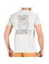 Camiseta Masculina Enjoy The Journey - Branca